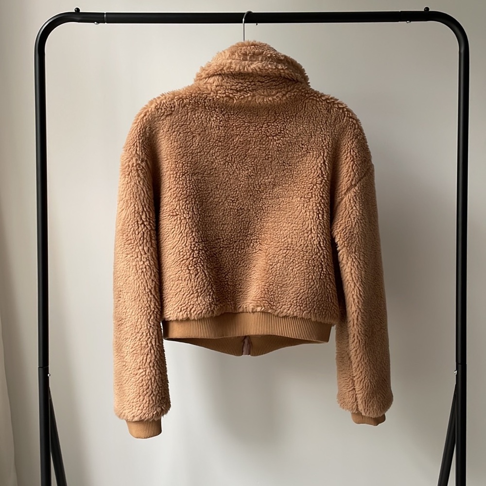 Tiger Mist Tan Bomber Jacket - Picture 3 of 7